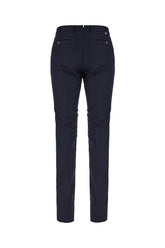 Pantalone in lana stretch blu notte -  | Wise