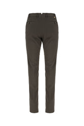 Pantalone in misto cotone stretch cioccolato -  | Wise