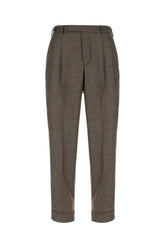 Pantalone in misto lana stretch ricamato -  | Wise