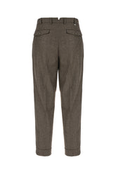 Pantalone in misto lana stretch ricamato -  | Wise