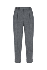 Pantalone in misto lana stretch ricamato -  | Wise