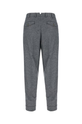 Pantalone in misto lana stretch ricamato -  | Wise