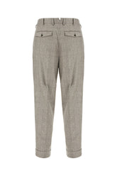 Pantalone in misto lana stretch ricamata -  | Wise