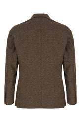 Melange grey wool blazer -  | Wise
