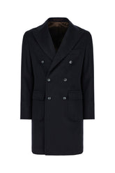 Midnight blue wool coat -  | Wise