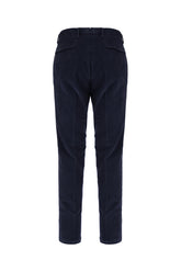 Midnight blue stretch cotton pants -  | Wise