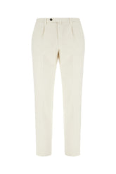 Ivory stretch cotton pants -  | Wise