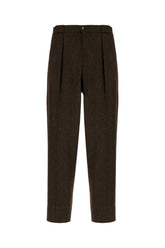 Pantalone in cotone marrone -  | Wise