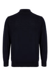 Maglione in lana blu notte -  | Wise