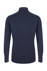 Camicia in nylon stretch blu navy -  | Wise