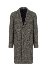 Embroidered wool blend coat -  | Wise