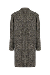 Embroidered wool blend coat -  | Wise