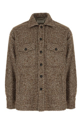 Embroidered wool blend shirt -  | Wise