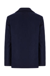 Midnight blue wool blend jacket -  | Wise