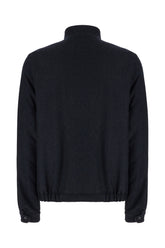 Midnight blue wool blend jacket -  | Wise