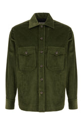 Military green corduroy jacket -  | Wise