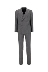 Completo in lana stretch ricamata -  | Wise