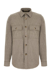 Camicia in lana stretch grigia -  | Wise