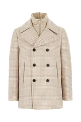 Embroidered wool blend padded jacket -  | Wise