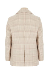 Embroidered wool blend padded jacket -  | Wise