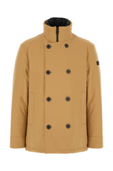 Beige stretch polyester down jacket -  | Wise