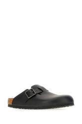 Slippers Boston Wire in pelle nera -  | Wise
