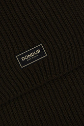 Dark brown wool and acrylic scarf -  | Wise