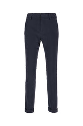Navy blue stretch cotton pants -  | Wise