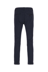 Navy blue stretch cotton pants -  | Wise
