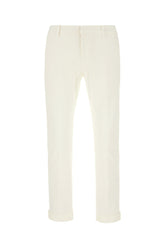 Ivory stretch cotton pants -  | Wise