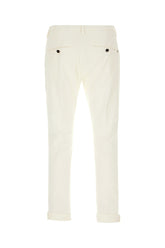 Ivory stretch cotton pants -  | Wise