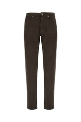 Pantalone in misto cotone cioccolato -  | Wise