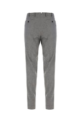 Grey stretch wool blend pants -  | Wise