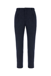 Embroidered stretch wool blend pants -  | Wise