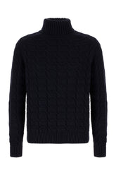 Midnight blue wool sweater -  | Wise