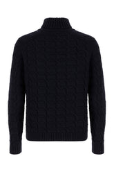 Midnight blue wool sweater -  | Wise