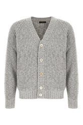Grey wool cardigan -  | Wise