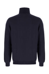 Midnight blue wool blend sweater -  | Wise