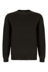 Dark brown wool blend sweater -  | Wise