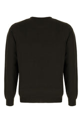 Dark brown wool blend sweater -  | Wise