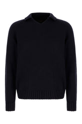 Midnight blue wool sweater -  | Wise