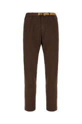 Chocolate stretch cotton pants -  | Wise