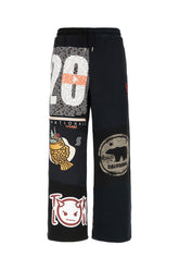 Black cotton and polyester joggers -  | Wise