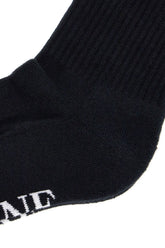 Black stretch cotton blend socks -  | Wise