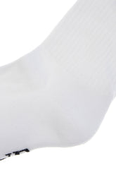 White stretch cotton blend socks -  | Wise