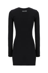 Black stretch nylon dress -  | Wise