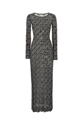 Black stretch nylon dress -  | Wise