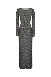 Black stretch nylon dress -  | Wise