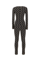 Printed stretch nylon jumpsuit -  | Wise