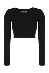 Top in cotone nero -  | Wise